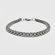 Minimal collar choker necklace in silver