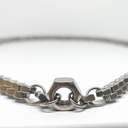 Contemporary silver women necklace