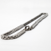 Contemporary silver women necklace