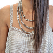 handcrafted silver necklace