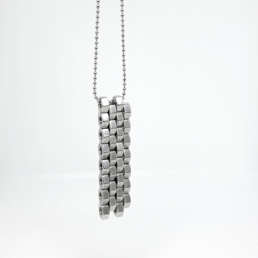 Men bold stainless steel pendant