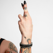 Statement Black Silver Bracelet