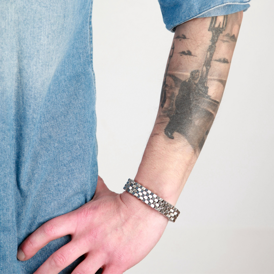 Men hex nut bracelet