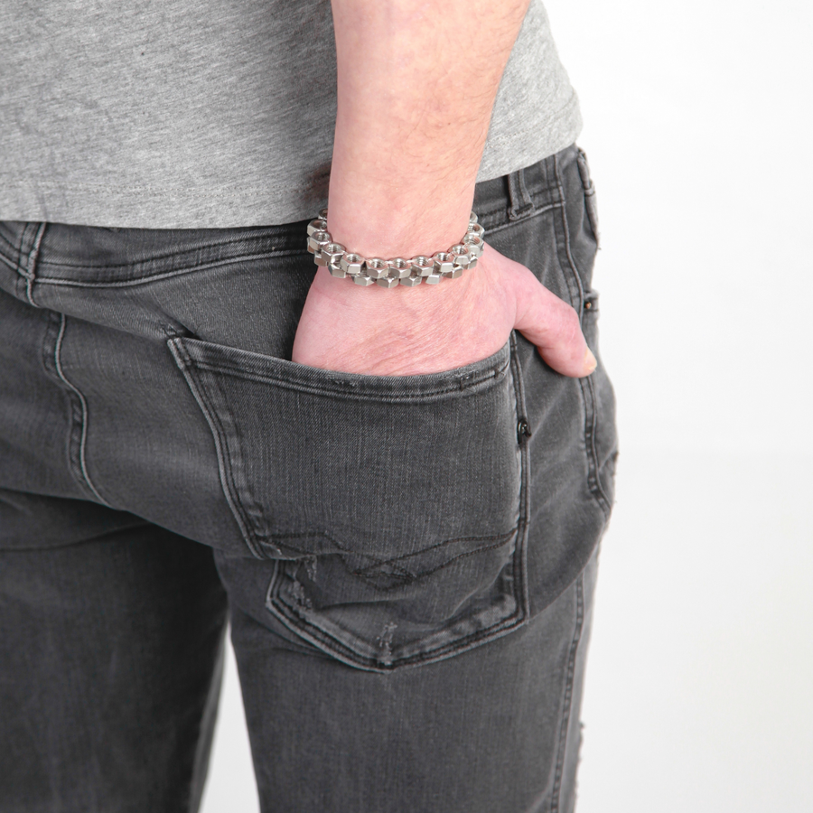 Minimal men hardware bracelet