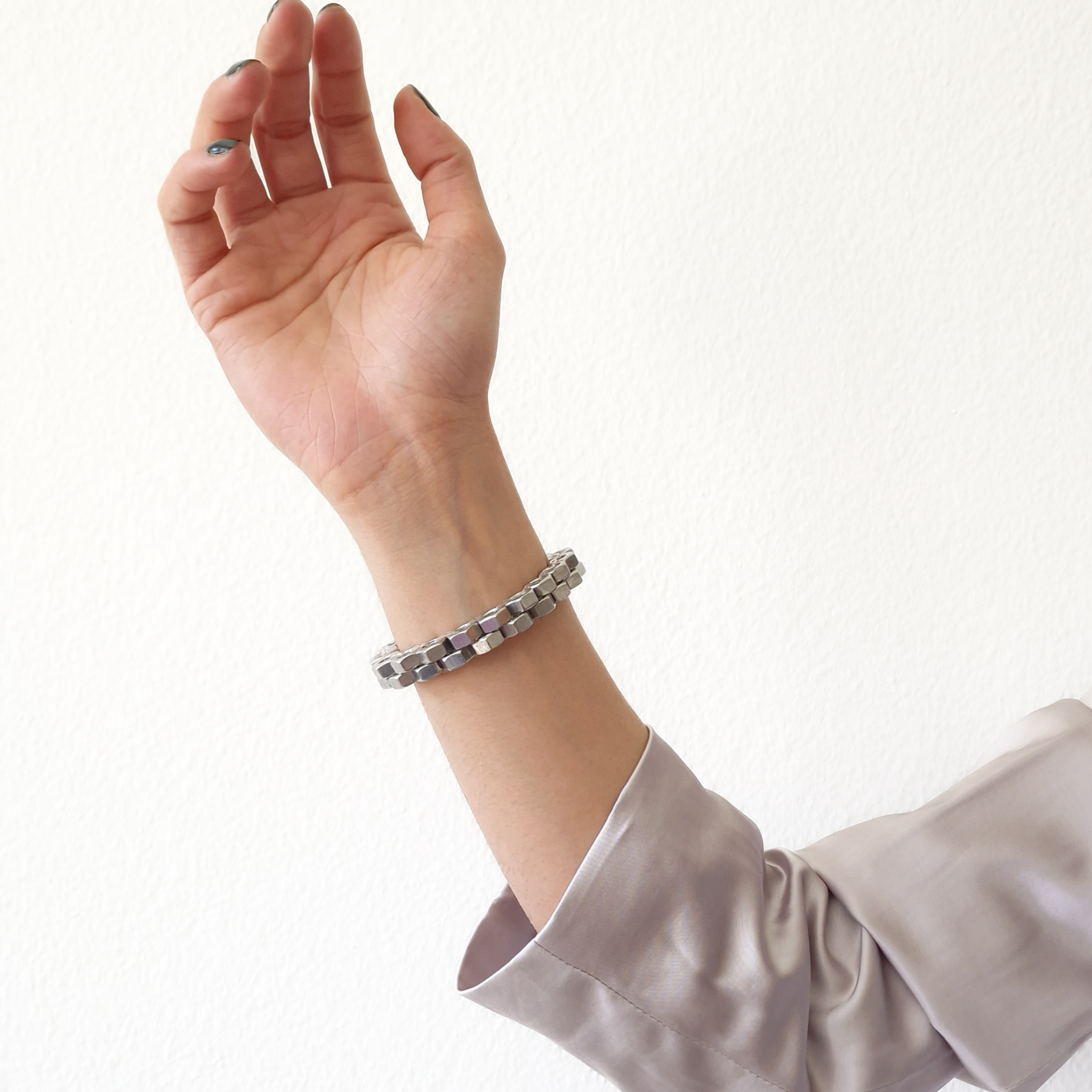 Hex nut women bracelet