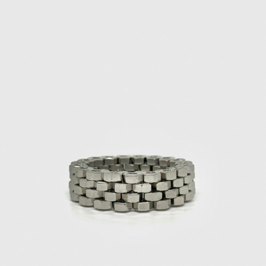 Hardware silver stainless steel bracelet