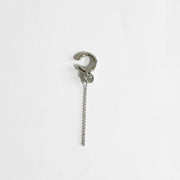 Industrial chic silver earcuff